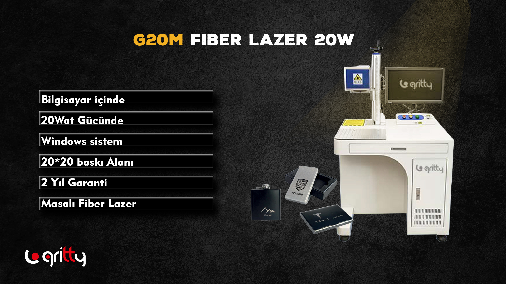 Markalama fiber lazer makinelerini aynı zamanda 20 wat,30 wat,50 wat,100 wat fiber lazer makinelerini bulabilirsiniz